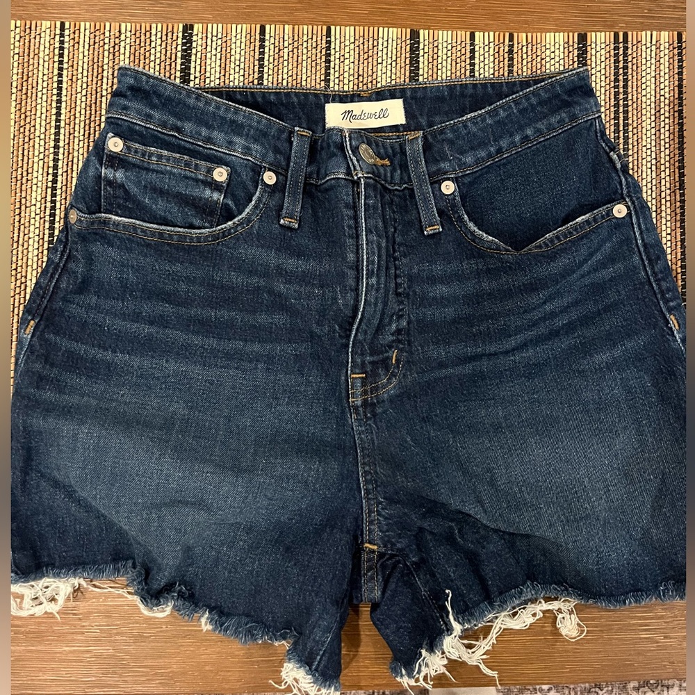 Madewell Dark Blue Denim Cutoff Shorts 💙